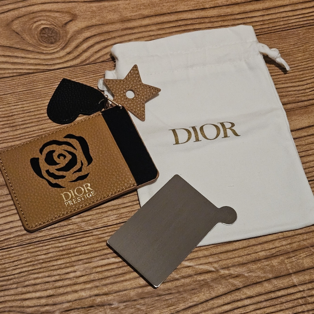 Dior Prestige Rose Card Holder & Mirror from Dior Parfums Collection GWP - Picture 2 of 5